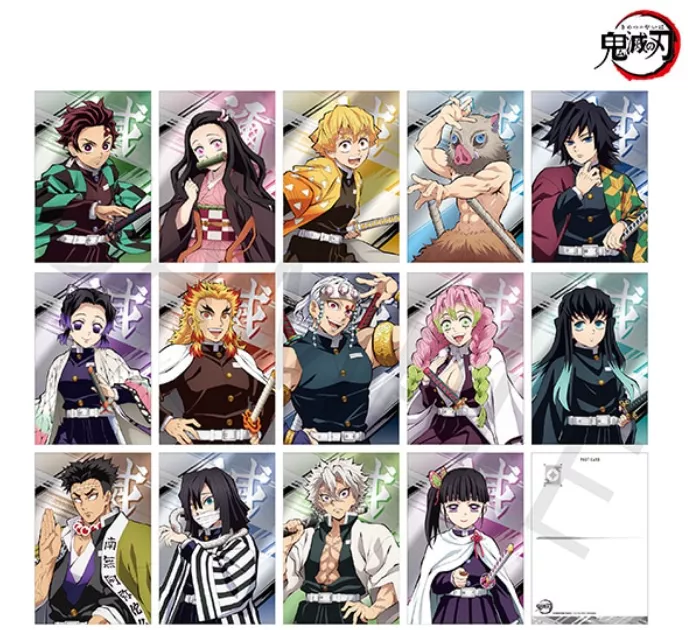 鬼滅の刃 メタルな質感の紙がキラリと光る、おしゃれなポストカ
